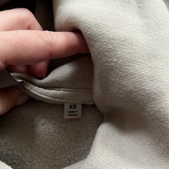 ESSENTIALS Feat Of God Beige Hoodie - Picture 3 of 6